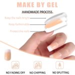 Elegant French Nails Set with Modern Designs - Image 3