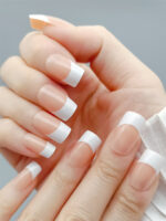 Elegant French Nails Set with Modern Designs - Image 2