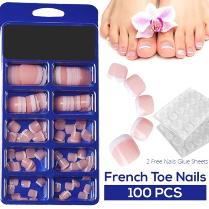 Premium French Toenail Set