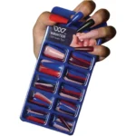 Glossy Coffin Shaped Fake Nail Set - Image 2