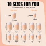Elegant French Nails Set with Modern Designs - Image 5