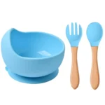 Baby Suction Bowl Set with Spoon & Fork - Image 7