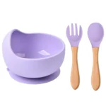 Baby Suction Bowl Set with Spoon & Fork - Image 8