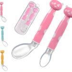Soft Silicone Baby Spoon with Case