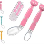 Soft Silicone Baby Spoon with Case