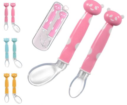 Soft Silicone Baby Spoon with Case
