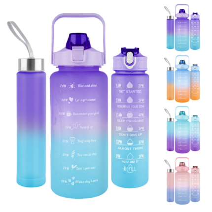 Gradient Water Bottles Set