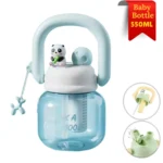 Kids Sipper Beaker Bottle Baby Feeder Trainer | Airtight Leakproof | Cute Rabbit Design | For Boys & Girls Infants - Image 7