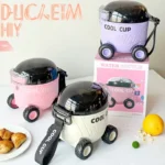 550ML Cartoon Car Water Bottle for Kids | Leakproof Straw Bottle for School & Outdoor Use - Image 3