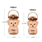 Kids Water Bottle for Boys & Girls | Cute Teddy Bear Design - Image 8