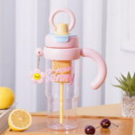 Premium Quality Water Bottle with Straw – BPA Free Leakproof Bottle with Strong Strap for School & College - Image 5