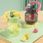 Kids Sipper Beaker Bottle Baby Feeder Trainer | Airtight Leakproof | Cute Rabbit Design | For Boys & Girls Infants - Image 3