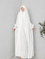 Saudi Jilbab - White - Image 5