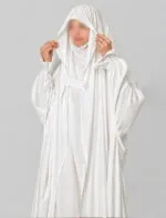 Saudi Jilbab - White - Image 4