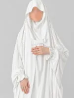 Saudi Jilbab - White - Image 3