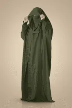 Saudi Jilbab - Olive Green