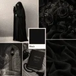 Saudi Jilbab - Black - Image 3