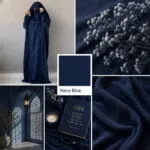 Saudi Jilbab - Navy Blue - Image 2
