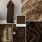 Saudi Jilbab - Dark Brown - Image 2