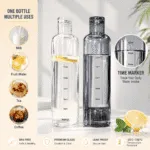 Water Bottle with Time Scale | Transparent Plastic Bottles - Image 6