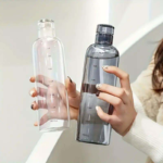 Water Bottle with Time Scale | Transparent Plastic Bottles - Image 4