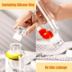 Water Bottle with Time Scale | Transparent Plastic Bottles - Image 5