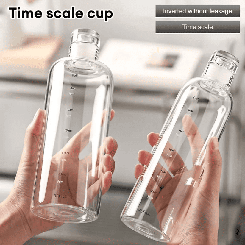 WhatsApp_Image_2024-08-09_at_9.22.41_PM_3_21eb364c-82d6-4ab4-8b8b-cf07dbdb166f Clear Glass water bottle with Time Scale - Image 1