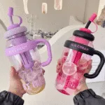 1300ML Large Capacity Detox Water Bottle with Straw for Girls