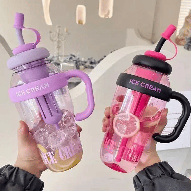 water-bottle3 (1) 1300ML Large Capacity Detox Water Bottle with Straw for Girls - Image 1